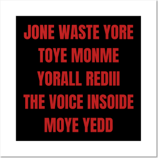 Red Jone Waste Yore Toye Posters and Art